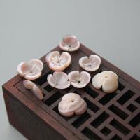 Natural Freshwater Shell Beads Flower Carved dyed & DIY  Sold By PC