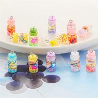 Resin Pendant, Bottle, DIY, more colors for choice, 20x10mm,18x10mm, 6PCs/Bag, Sold By Bag