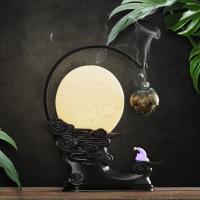 Porcelain Hanging Incense Burner, handmade, for home and office & durable & with LED light, 237x99x319mm, Sold By PC