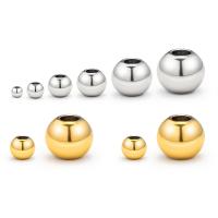 Perlas de acero inoxidable, acero inoxidable 304, Esférico, Bricolaje & diverso tamaño para la opción, más colores para la opción, 500PCs/Bolsa, Vendido por Bolsa