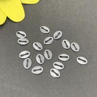 304 Stainless Steel Chain Tab, Vacuum Ion Plating, DIY, original color, 7x5x0.50mm, 1000PCs/Bag, Sold By Bag