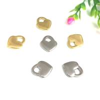 Stainless Steel Pendants, 304 Stainless Steel, Lock, Vacuum Ion Plating, fashion jewelry & polished & DIY & Unisex, more colors for choice, 17x14x3mm, 5PCs/Bag, Sold By Bag