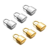 Stainless Steel Pendants 304 Stainless Steel Lock Vacuum Ion Plating fashion jewelry & polished & DIY & Unisex Sold By Bag
