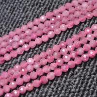 Tourmaline Beads Round fashion jewelry & DIY & faceted Sold Per Approx 15.35 Inch Strand