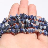 Gemstone Chips, Sodalite, polished, fashion jewelry & DIY & different size for choice, 3-5mm,5-8mm, Sold Per Approx 16 Inch Strand