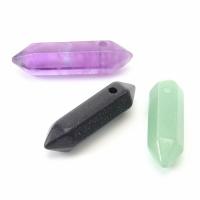 Gemstone Pendants Jewelry, Natural Stone, Rhombus, polished, DIY & different materials for choice, more colors for choice, 8x30mm, Sold By PC