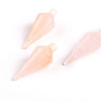 Rose Quartz Pendant Conical polished DIY Sold By PC