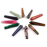 Природный камень Декоративные украшения, Артемида, полированный, различные материалы для выбора, Много цветов для выбора, 50x10mm, продается PC