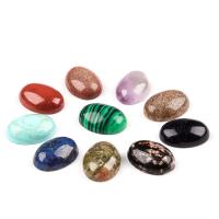 Natural Gemstone Cabochons, Natural Stone, Oval, polished, different materials for choice, more colors for choice, 18x13x6mm, Sold By PC