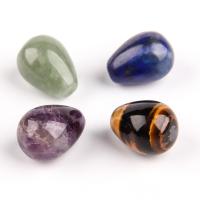 Gemstone Pendants Jewelry, Natural Stone, Teardrop, polished, different materials for choice, more colors for choice, 16x12mm, Sold By PC