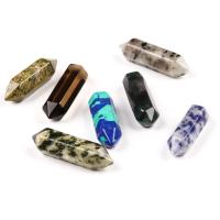 Gemstone Pendants Jewelry, Natural Stone, Artemis, polished, for wire wrapped pendant making & different materials for choice, more colors for choice, 31x8mm, Sold By PC