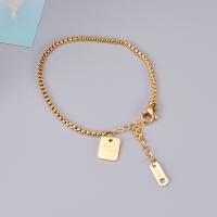 Titanium Steel Bracelet for woman golden Length 18 cm Sold By PC