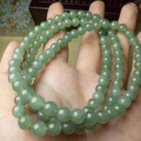 Jadeite Bracelet polished for woman green 7.5-8mm Length 21 cm Sold By PC