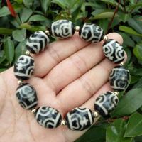 Tibetan Agate Bracelet, natural, Unisex, mixed colors, Length:Approx 19 cm, Sold By PC