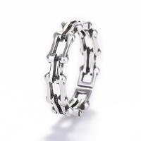 Brass Cuff Finger Ring, plated, Adjustable & Unisex, silver color, 17mm, Sold By PC