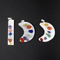 Colgantes de Gemas, Yeso, con Piedras preciosas, unisexo & diferentes estilos para la opción, más colores para la opción, Vendido por UD