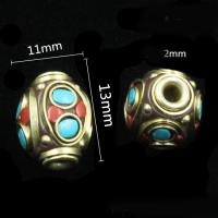 Brass Jewelry Beads, gold color plated, DIY & different styles for choice & enamel, nickel, lead & cadmium free, Sold By PC