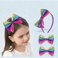 PU Leather Hair Jewelry Set Hair Band & hair clip Bowknot handmade 3 pieces & for children Sold By Set