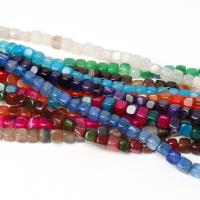 Perles agate veines de dragon naturelles, cube, poli, DIY, plus de couleurs à choisir, 8mm, Vendu par Environ 15 pouce brin