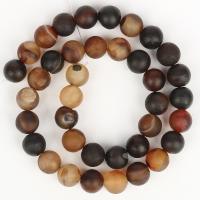 Gobi agata perla, Cerchio, lucido, DIY & formato differente per scelta, color caffè, Venduto per Appross. 15 pollice filo