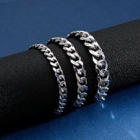Stainless Steel Jewelry Bracelet, 316L Stainless Steel, polished, fashion jewelry & different size for choice & for man, original color, Length:Approx 7.87 Inch, Approx 8.07 Inch, Sold By PC