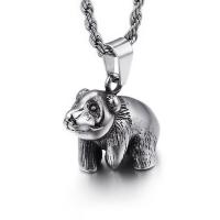 Stainless Steel Animal Pendants, 316L Stainless Steel, fashion jewelry & for man, 27x17mm, Sold By PC