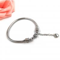 Stainless Steel Jewelry Bracelet 304 Stainless Steel plated Unisex & snake chain Length Approx 7.6 Inch Sold By PC