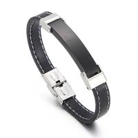 Titanium Steel Bracelet, plated, dyed & different styles for choice & for man, more colors for choice, 210mm, Sold By PC