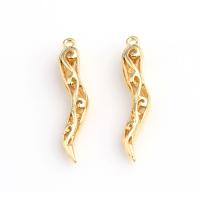 Hollow Brass Pendants Pepper real gold plated golden Sold By PC