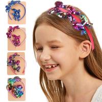 Sequins Hair Jewelry Set, Hair Band & hair clip, handmade, 3 pieces & Girl & different styles for choice, more colors for choice, 140mmx150mm,60mm, 3PCs/Set, Sold By Set