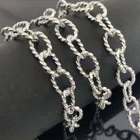 Stainless Steel Oval Chain 304 Stainless Steel Vacuum Ion Plating fashion jewelry & DIY & Unisex original color Sold By Bag