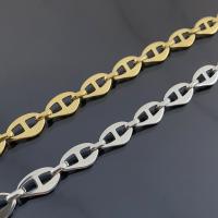 Stainless Steel Bar Chain 304 Stainless Steel Vacuum Ion Plating fashion jewelry & DIY & Unisex Sold By Bag