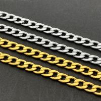 Stainless Steel Curb Chain 304 Stainless Steel Vacuum Ion Plating fashion jewelry & DIY & Unisex Sold By Bag