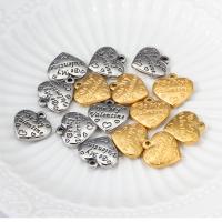 Stainless Steel Heart Pendants 304 Stainless Steel Vacuum Ion Plating fashion jewelry & DIY & Unisex Sold By Bag