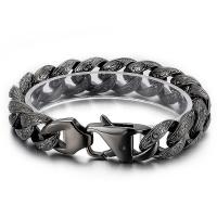 Bijoux bracelet en acier inoxydable, acier inoxydable 316L, bijoux de mode & pour homme, 18mm, Longueur Environ 8.66 pouce, Vendu par PC