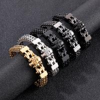 Stainless Steel Jewelry Bracelet 316L Stainless Steel Vacuum Ion Plating fashion jewelry & for man 12mm 21mm Length Approx 8.66 Inch Sold By PC