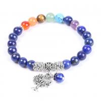 Gemstone Bracelets with Brass fashion jewelry & for woman 8mm Length Approx 7.72 Inch Sold By PC