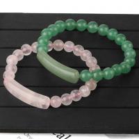 Gemstone Bracelets Rose Quartz with Green Aventurine fashion jewelry & for woman 36mm 8mm Inner Approx 160mm Sold Per Approx 7.28 Inch Strand