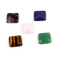 كبوشن الأحجار الكريمة, حجر طبيعي, المعين, مصقول, ديي & مواد مختلفة للاختيار, المزيد من الألوان للاختيار, 18x18x6mm, تباع بواسطة PC