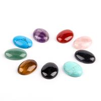 كبوشن الأحجار الكريمة, حجر طبيعي, بيضوي, مصقول, ديي & مواد مختلفة للاختيار, المزيد من الألوان للاختيار, 25x18x7mm, تباع بواسطة PC
