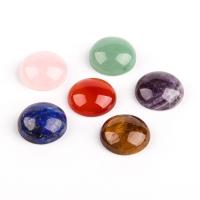 Natural Gemstone Cabochons, Natural Stone, Round, polished, DIY & different materials for choice, more colors for choice, 16x7mm, Sold By PC
