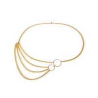 Aluminum Waist Chain, gold color plated, multilayer & for woman, 30mm,  40mm, Length:Approx 20.4 Inch, Approx 17.7 Inch, Sold By PC