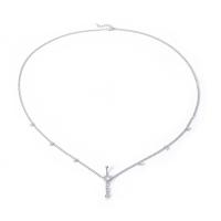 Iron Waist Chain, platinum color plated, for woman & with rhinestone, 58mm, Length:Approx 35 Inch, Sold By PC