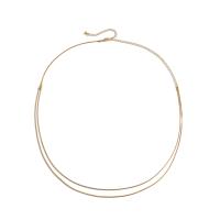Brass Waist Chain, plated, Double Layer & for woman, more colors for choice, nickel, lead & cadmium free, Length:Approx 25.6 Inch, Sold By PC