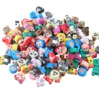 Polymer Ton Perlen , Einbrennlack, DIY, gemischte Farben, 7-11mm, 100PCs/Tasche, verkauft von Tasche