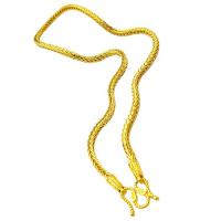 Pullover Kette Halskette, Messing, plattiert, für den Menschen, goldfarben, Länge:60 cm, verkauft von PC