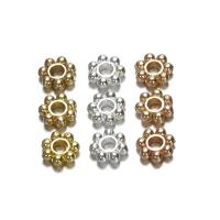 Zinc Alloy Spacer Beads Flower plated DIY nickel lead & cadmium free 6mm Approx Sold By Bag