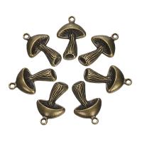 Tibetan Style Pendants, mushroom, antique bronze color plated, vintage & Unisex, nickel, lead & cadmium free, 17x24mm, Approx 20PCs/Bag, Sold By Bag