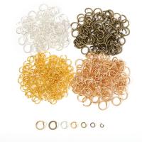 Iron Open Jump Ring, plated, DIY & different size for choice, more colors for choice, nickel, lead & cadmium free, Approx 200PCs/Bag, Sold By Bag