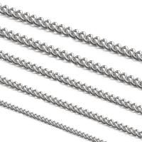 Rozsdamentes acélból készült ékszerek Chain, 304 rozsdamentes acél, divat ékszerek & csiszolt & DIY & egynemű & különböző méretű a választás & csavarja ovális lánc, több színt a választás, 5m/Bag, Által értékesített Bag